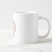 Schüchterne Pfirsich Jumbo-Tasse (Rechts)