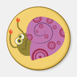 Schüchterne Schnecke Magnet
