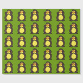 schüchterner Gorilla Geschenkpapier (Flach)