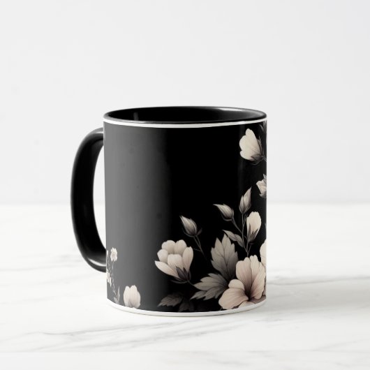 Schüchterner Hibiskus Tasse (Vorderseite Links)