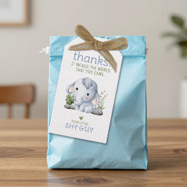 Schüchterner-Typ-Danke-Anhänger Geschenkanhänger