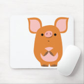 Schüchternes Cartoon-Schwein mousepad (Mit Mouse)