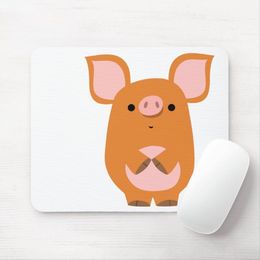 Schüchternes Cartoon-Schwein mousepad (Mit Mouse)