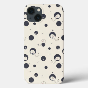 Schüchternes Elefant-Muster iPhone 13 Hülle