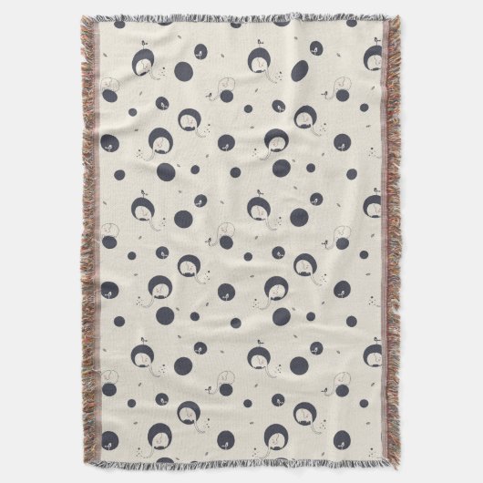 Schüchternes Elefant-Muster Decke (Vorderseite Vertikal)