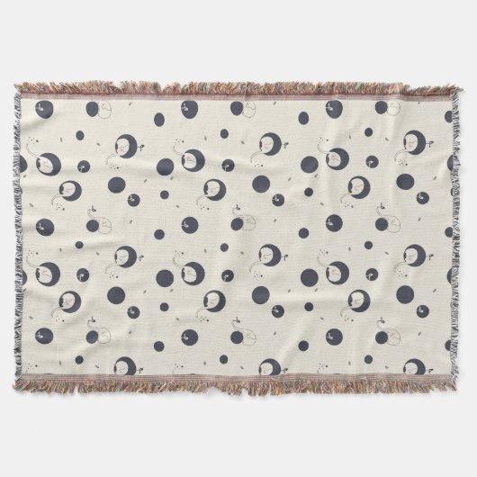 Schüchternes Elefant-Muster Decke (Vorderseite)