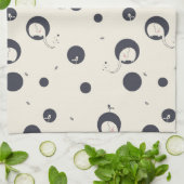 Schüchternes Elefant-Muster Handtuch (Gefaltet)