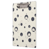 Schüchternes Elefant-Muster Klemmbrett (Links)