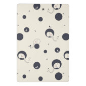 Schüchternes Elefant-Muster Mini Klemmbrett (Rückseite)