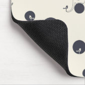 Schüchternes Elefant-Muster Mousepad (Ecke)