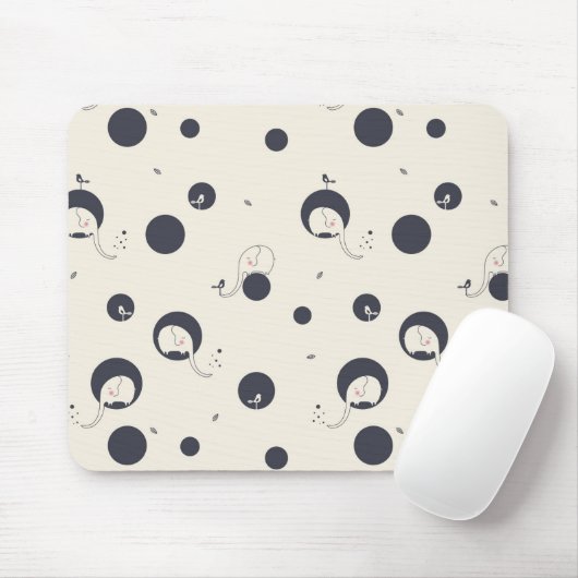 Schüchternes Elefant-Muster Mousepad (Mit Mouse)