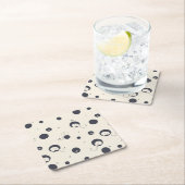 Schüchternes Elefant-Muster Rechteckiger Pappuntersetzer (Vor Ort)