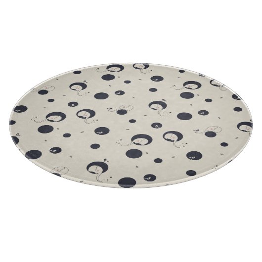 Schüchternes Elefant-Muster Schneidebrett (Ecke)