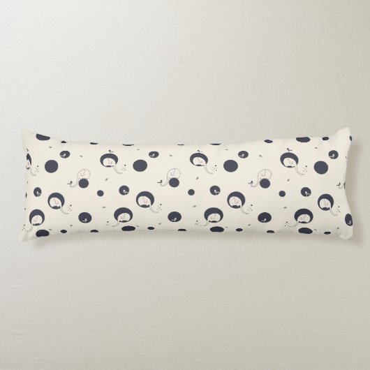 Schüchternes Elefant-Muster Seitenschläferkissen (Vorderseite)