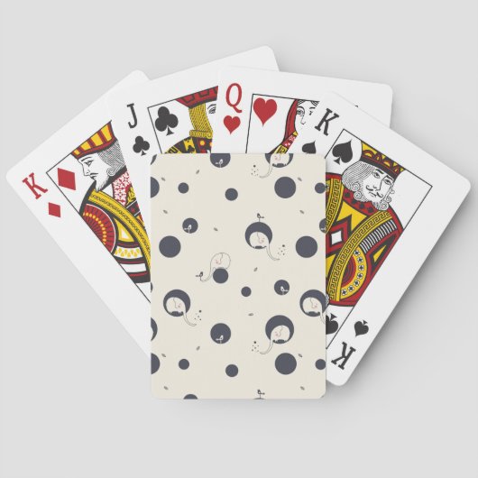 Schüchternes Elefant-Muster Spielkarten (Rückseite)