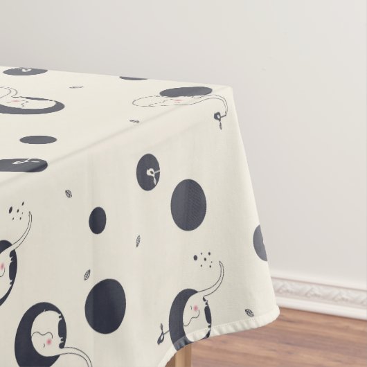 Schüchternes Elefant-Muster Tischdecke (Beispiel)