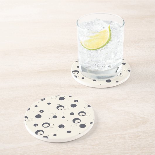 Schüchternes Elefant-Muster Untersetzer (Seite)