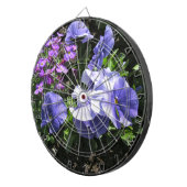 Schüchternes lila Stiefmütterchen Dartscheibe (Vorderseite rechts)