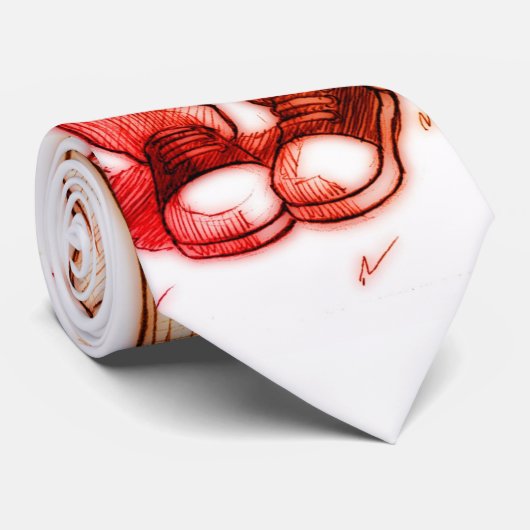 Schüchternes Mädchen Krawatte (Gerollt)