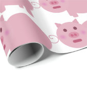Schüchternes Schwein-Packpapier Geschenkpapier (Rolleneckpunkt)