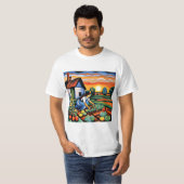 Schufterei auf dem Gemüsebeet T-Shirt (Vorne ganz)