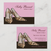 Schuh-Butike-Speicher-Geschäfts-Karte Visitenkarte (Vorne/Hinten)