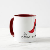 Schuh-ein-holic Tasse (Vorderseite Links)