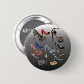 Schuh-fertigen hohe Heels-Collage besonders an Button (Vorne & Hinten)