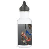 Schuh-fertigen hohe Heels-Collage besonders an Edelstahlflasche (Links)