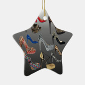 Schuh-fertigen hohe Heels-Collage besonders an Keramik Ornament (Rechts)