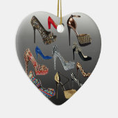 Schuh-fertigen hohe Heels-Collage besonders an Keramik Ornament (Rechts)
