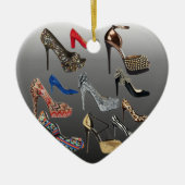 Schuh-fertigen hohe Heels-Collage besonders an Keramik Ornament (Vorne)
