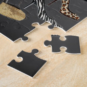 Schuh-fertigen hohe Heels-Collage besonders an Puzzle (Seite)