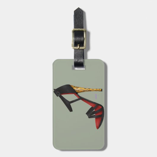 Schuh-Gepäckanhänger Gepäckanhänger (Vorderseite vertikal)