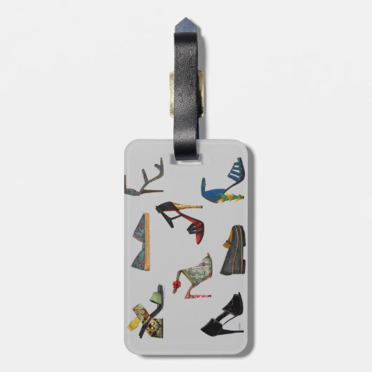 Schuh-Gepäckanhänger Gepäckanhänger (Rückseite vertikal)