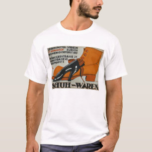 "Schuh-Geschäfte", Zürich (Farbelitho) T-Shirt