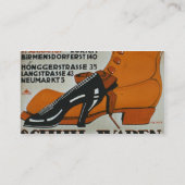 "Schuh-Geschäfte", Zürich (Farbelitho) Visitenkarte (Rückseite)