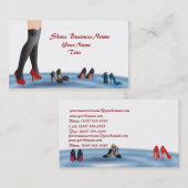 Schuh-Geschäfts-Visitenkarte Visitenkarte (Vorne/Hinten)