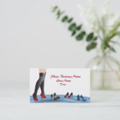 Schuh-Geschäfts-Visitenkarte Visitenkarte (Stehend Vorderseite)