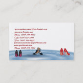 Schuh-Geschäfts-Visitenkarte Visitenkarte (Rückseite)