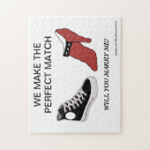 Schuh heiraten Sie mich Puzzlespiel Puzzle (Vertikal)