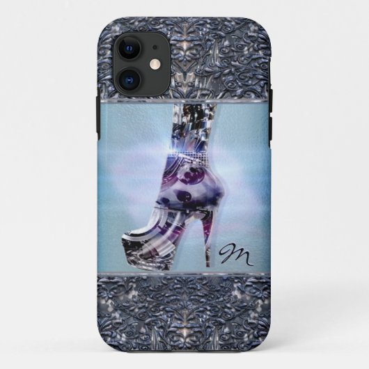 Schuh-Liebe-Monogramm Case-Mate iPhone Hülle (Rückseite)