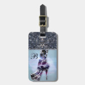 Schuh-Liebe-Monogramm Gepäckanhänger (Vorderseite vertikal)