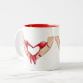 SCHUH-LIEBE-TASSE ZWEIFARBIGE TASSE (Vorderseite Links)