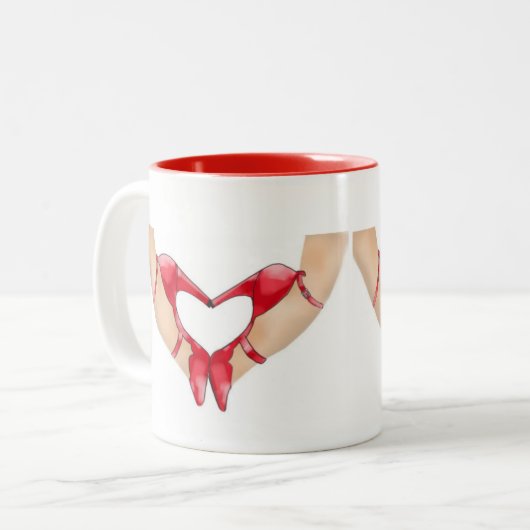 SCHUH-LIEBE-TASSE ZWEIFARBIGE TASSE (Vorderseite Links)