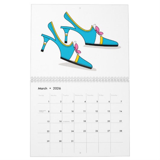 Schuh-Liebhaber-Kalender Kalender (Mär 2026)