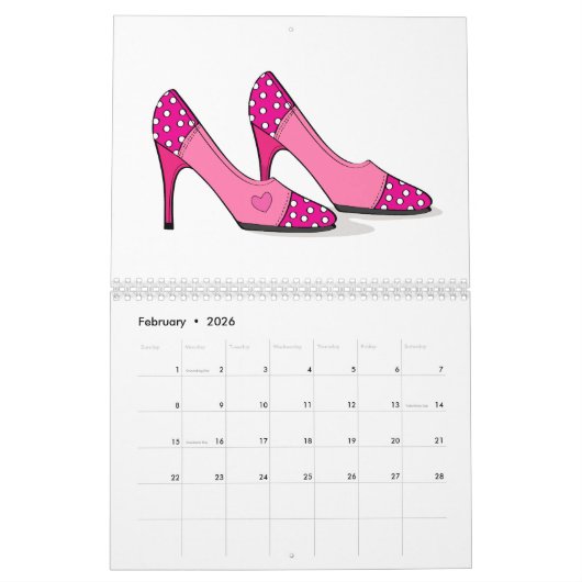 Schuh-Liebhaber-Kalender Kalender (Feb 2026)