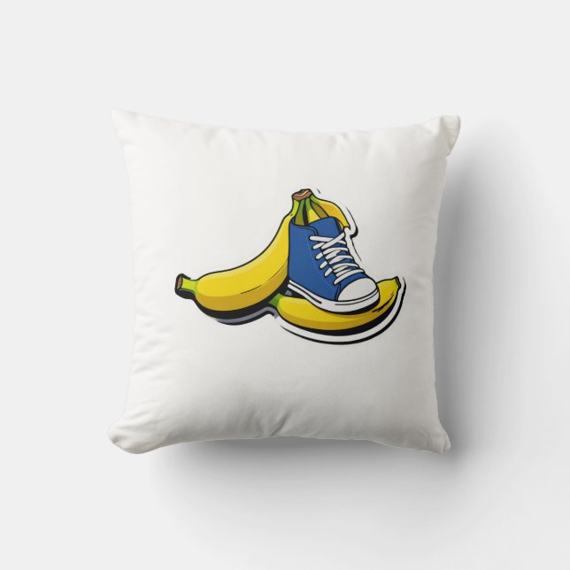 Schuh mit Bananen Kissen (Vorderseite)