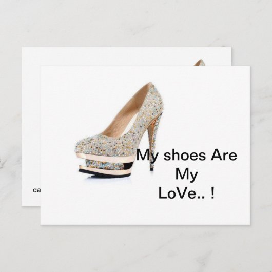 schuh - Postkarte (Vorne/Hinten)