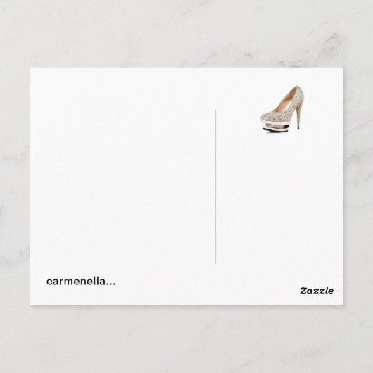 schuh - Postkarte (Rückseite)